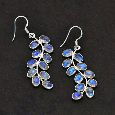 Dixie - Opal Inlaid Moonstone Earrings