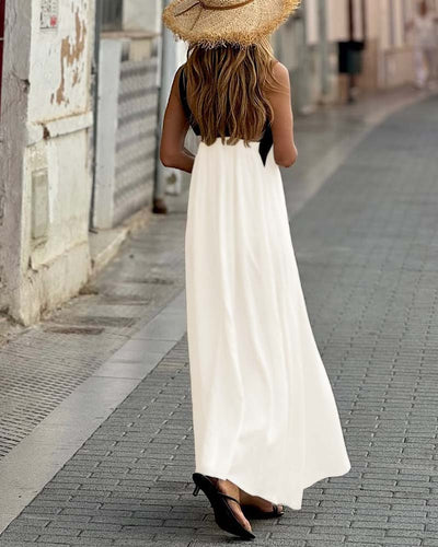 SIENNA | Elegant Dress with Open Back and Fashionable Cross Neckline
