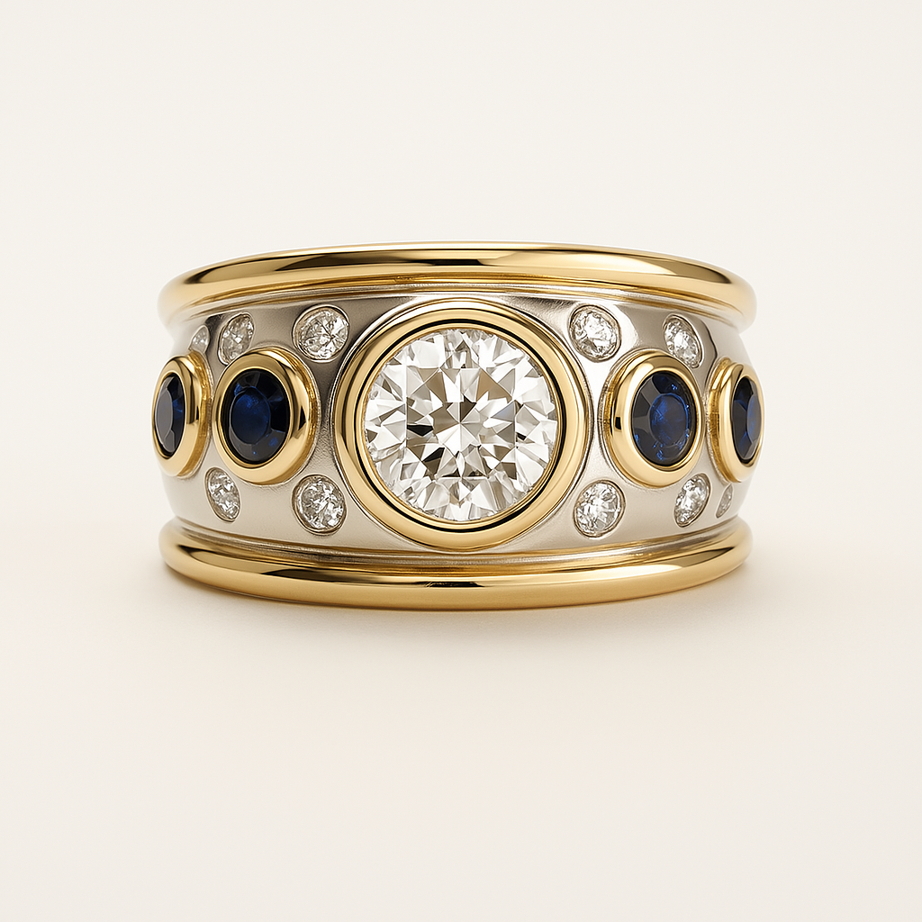 Jana - Classic Copper Zirconia Statement Ring
