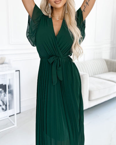 Malia | Elegant Pleated Dress