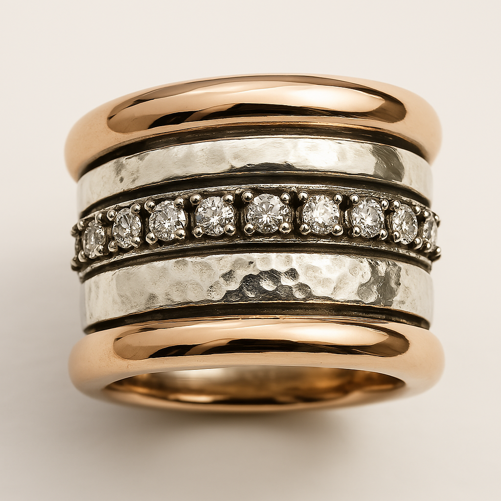 Darcie - Timeless Vintage Thick Gold Ring