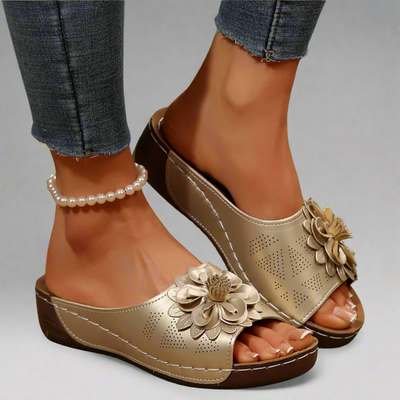 Jolanda | Elegant Orthopedic Sandals with Floral Design
