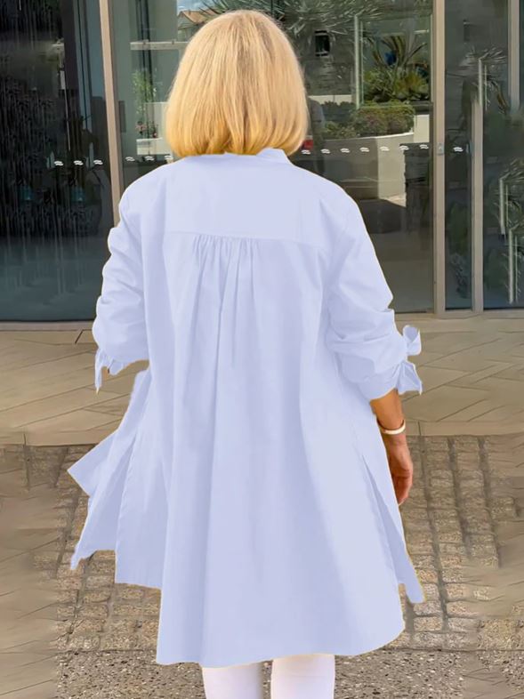 Solid Cotton Swing Dress for Women