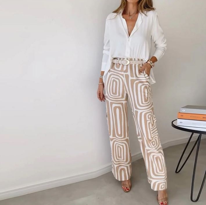 Basic Long Sleeve Two-Piece Set