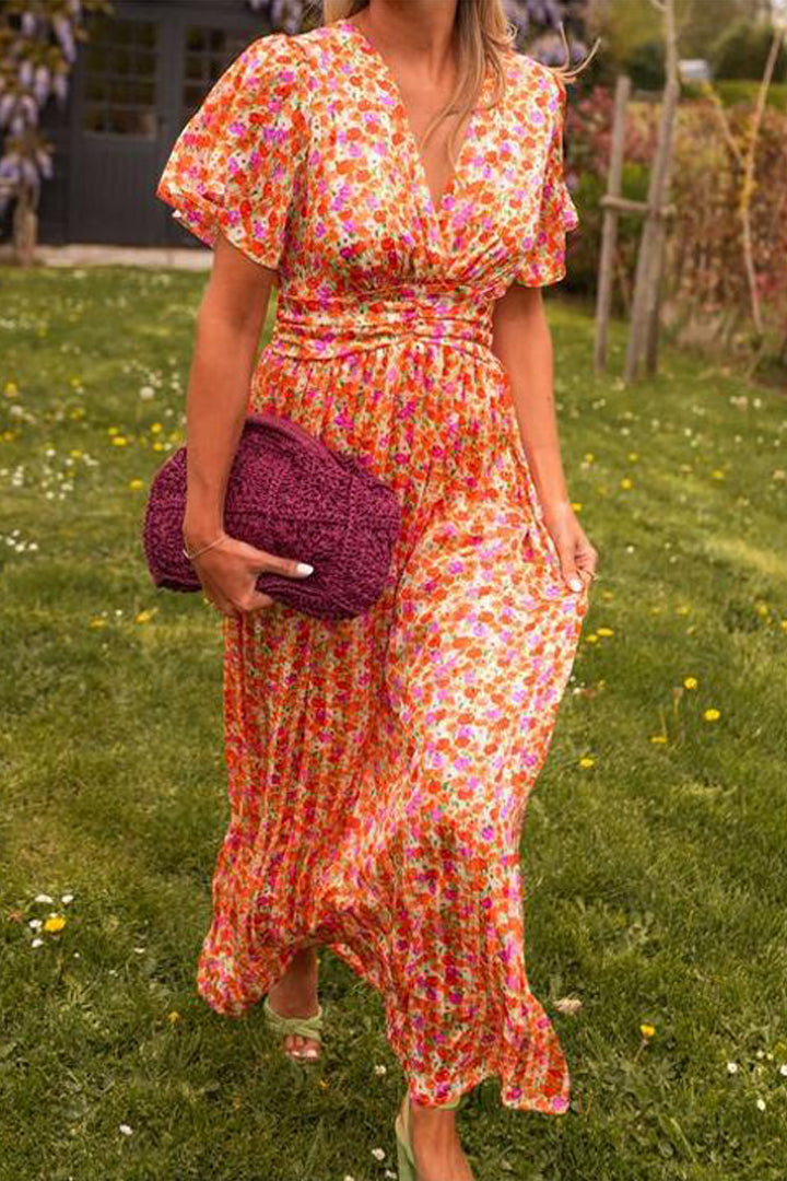 Pauline - Long Floral Pattern Dress