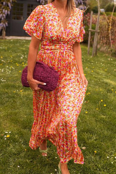 Pauline - Long Floral Pattern Dress