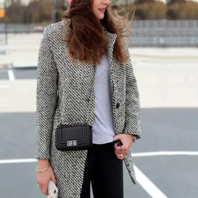 Makayla - Chic Slim Fit Woolen Winter Coat