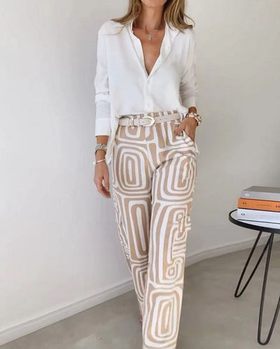 Basic Long Sleeve Two-Piece Set