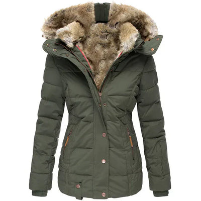 Eden - Winter-Ready Hooded Fur Collar Jacket