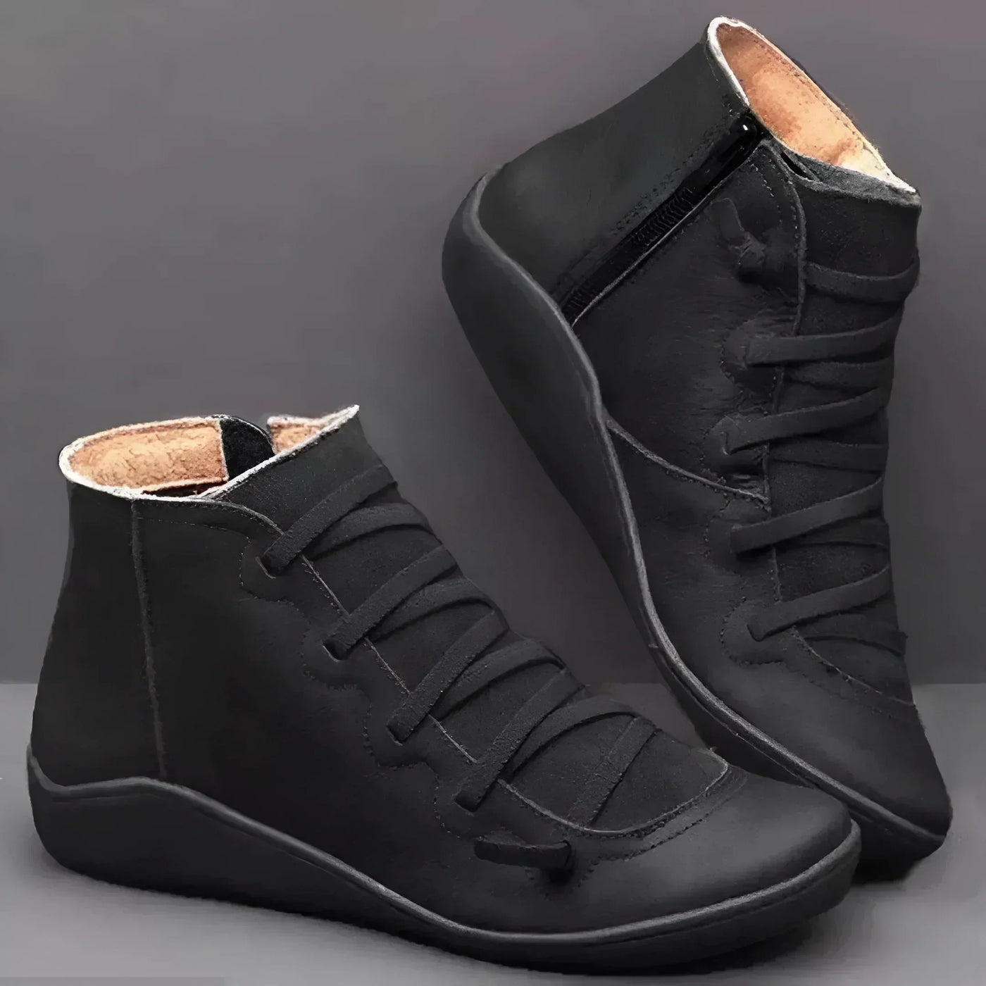 Synnove - Anti-Slip Lace-Up Snow Boots