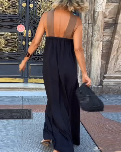 SIENNA | Elegant Dress with Open Back and Fashionable Cross Neckline