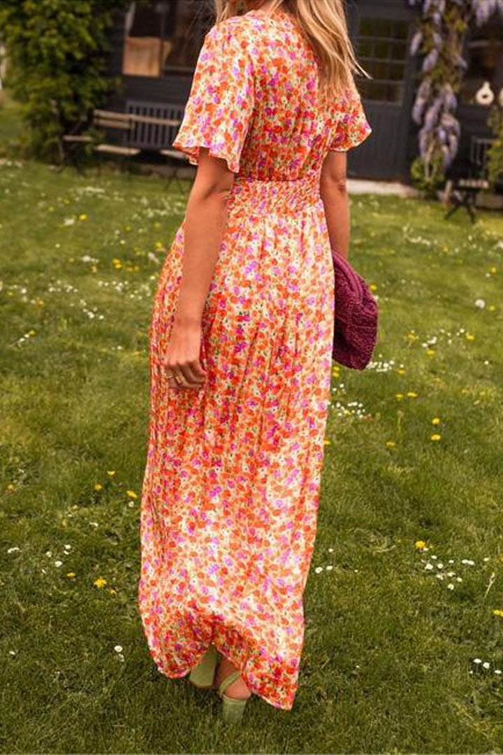 Pauline - Long Floral Pattern Dress