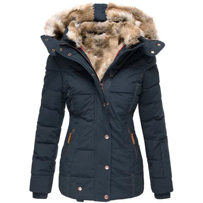 Eden - Winter-Ready Hooded Fur Collar Jacket