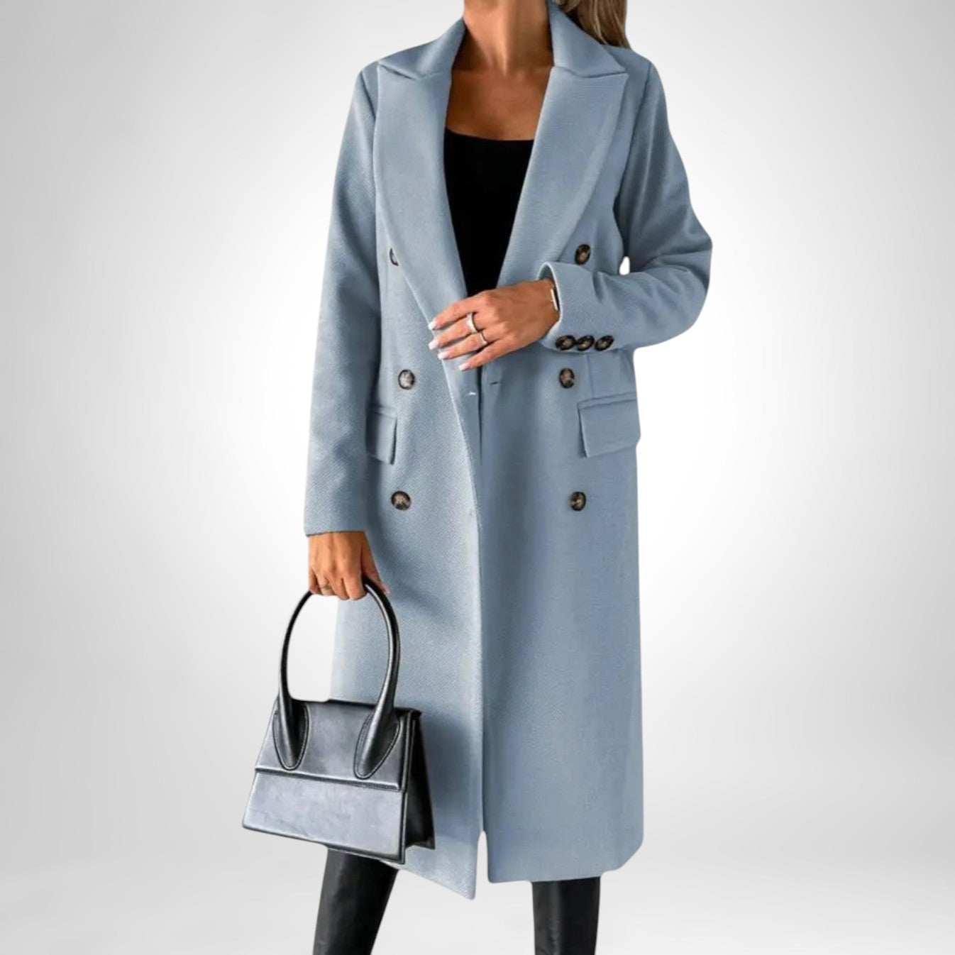 Camila - Sophisticated Solid Color Winter Coat