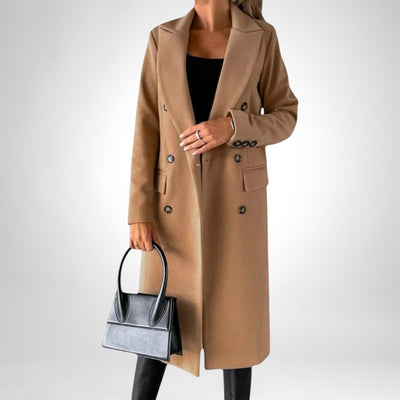 Camila - Sophisticated Solid Color Winter Coat