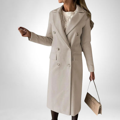 Camila - Sophisticated Solid Color Winter Coat