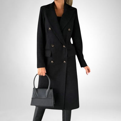 Camila - Sophisticated Solid Color Winter Coat