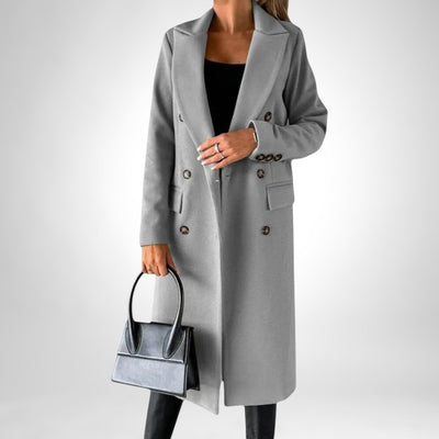 Camila - Sophisticated Solid Color Winter Coat