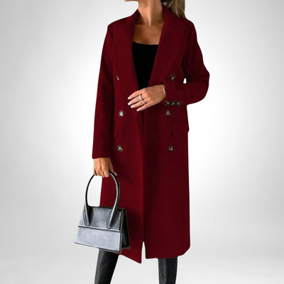 Camila - Sophisticated Solid Color Winter Coat