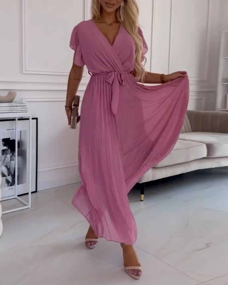 Malia | Elegant Pleated Dress