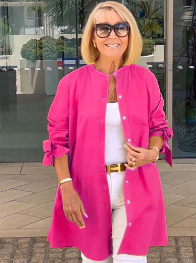 Solid Cotton Swing Dress for Women