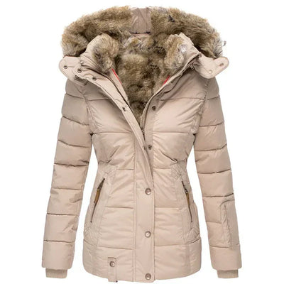 Eden - Winter-Ready Hooded Fur Collar Jacket
