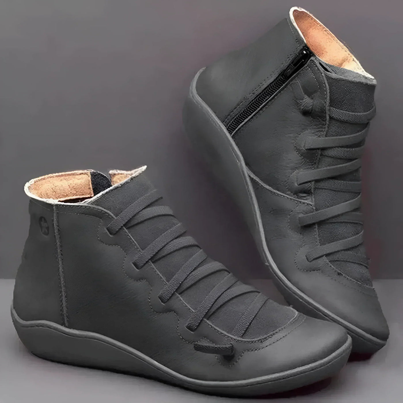 Synnove - Anti-Slip Lace-Up Snow Boots