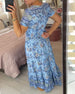 V-Neck Floral Print Dress