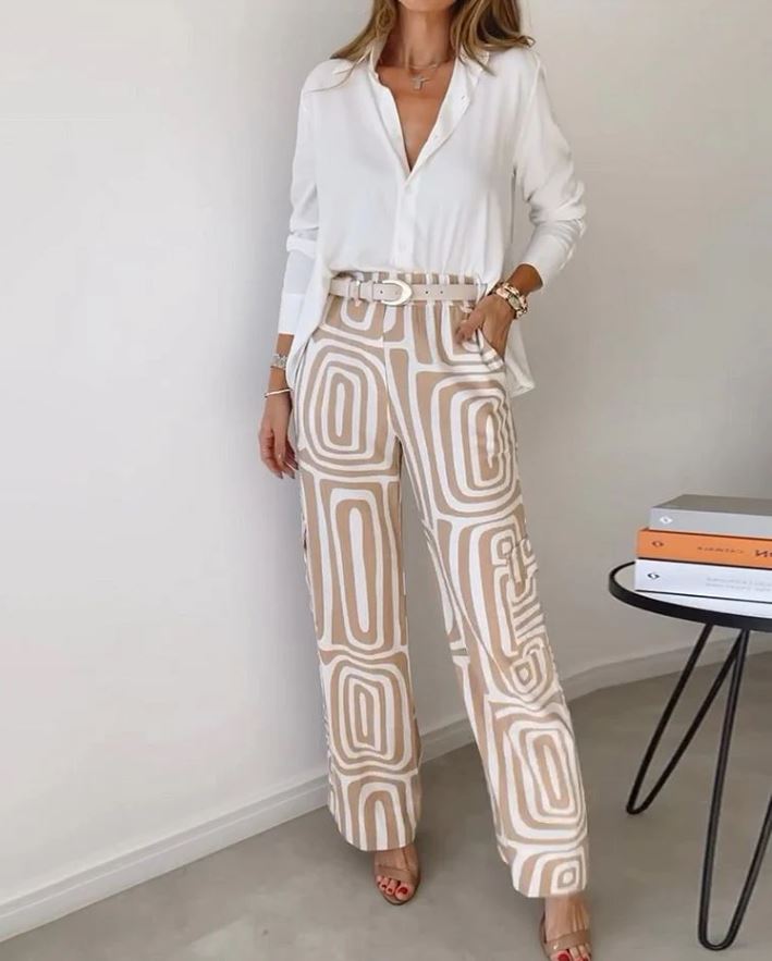 Basic Long Sleeve Two-Piece Set
