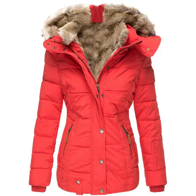 Eden - Winter-Ready Hooded Fur Collar Jacket