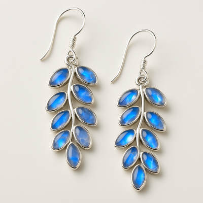Dixie - Opal Inlaid Moonstone Earrings
