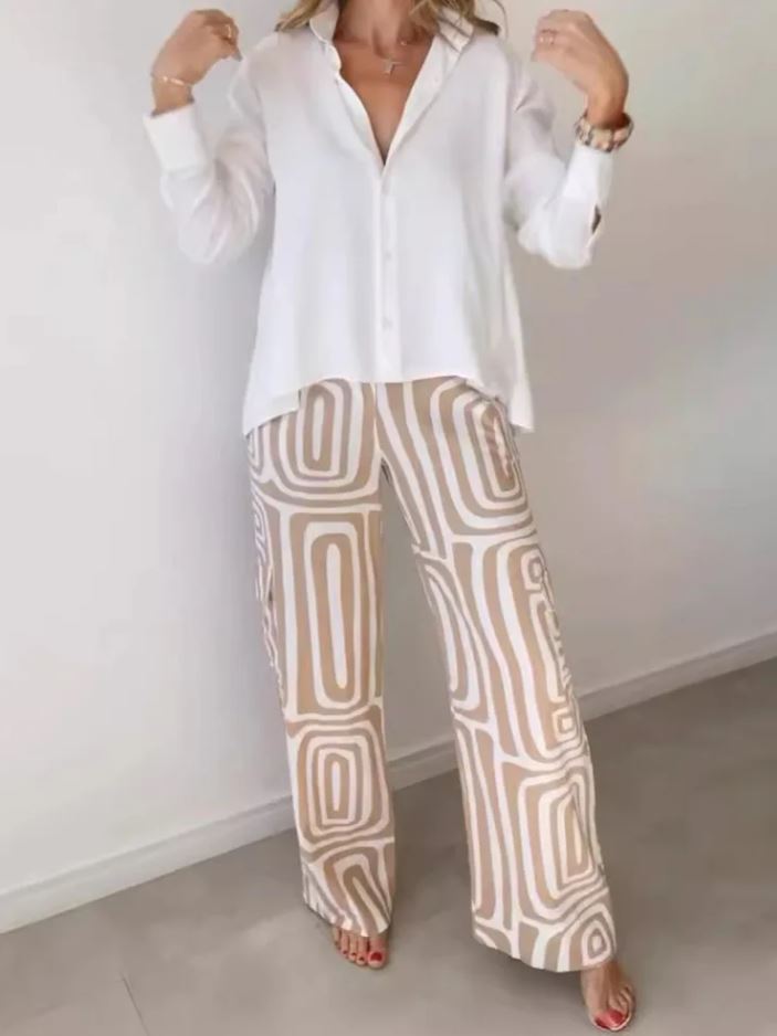 Basic Long Sleeve Two-Piece Set