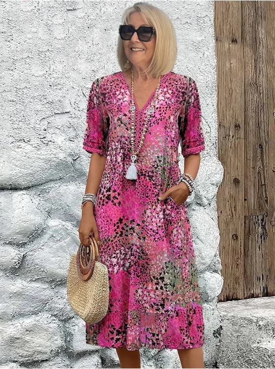 Harper | Vibrant Mid-Length Dress