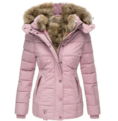 Eden - Winter-Ready Hooded Fur Collar Jacket