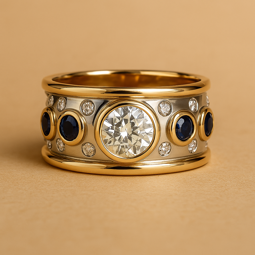Jana - Classic Copper Zirconia Statement Ring