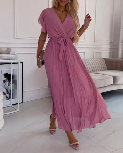 Malia | Elegant Pleated Dress