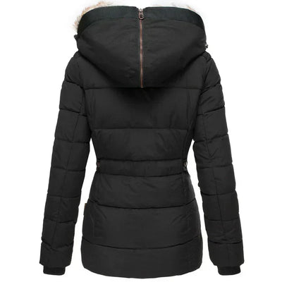 Eden - Winter-Ready Hooded Fur Collar Jacket