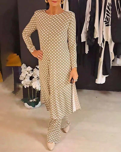LILIANA | Two-Piece Set with Polka Dot Print for Effortless Elegance and Versatile Summer Looks