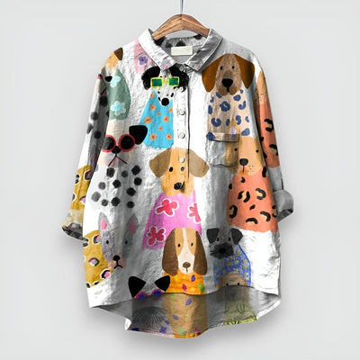 CAMILLA | Elegant Women's Shirt with Artistic Print
