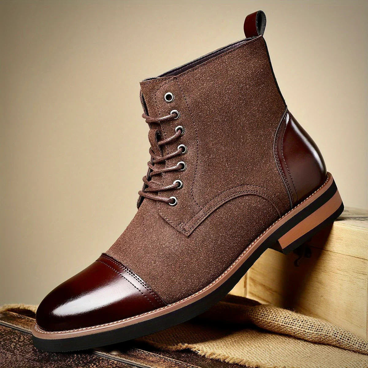 Donald - Timeless Lace-Up Oxford Boot