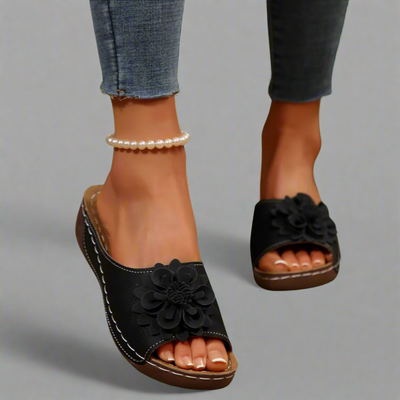 Jolanda | Elegant Orthopedic Sandals with Floral Design