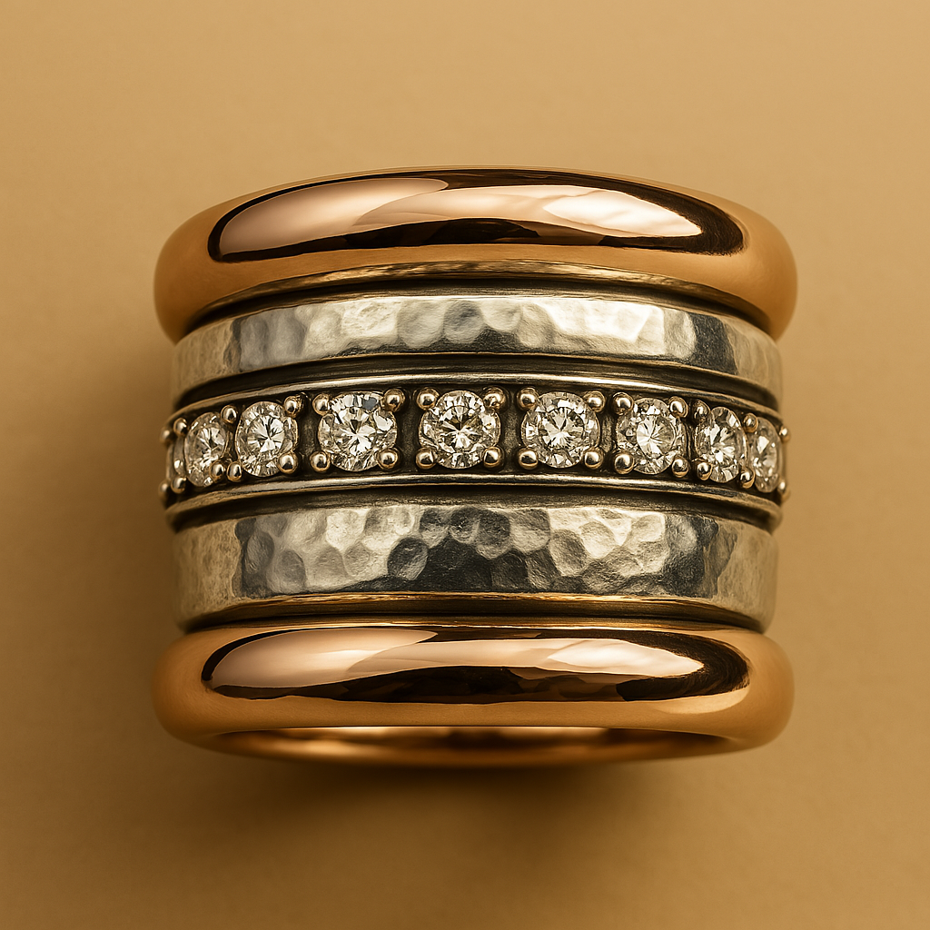 Darcie - Timeless Vintage Thick Gold Ring