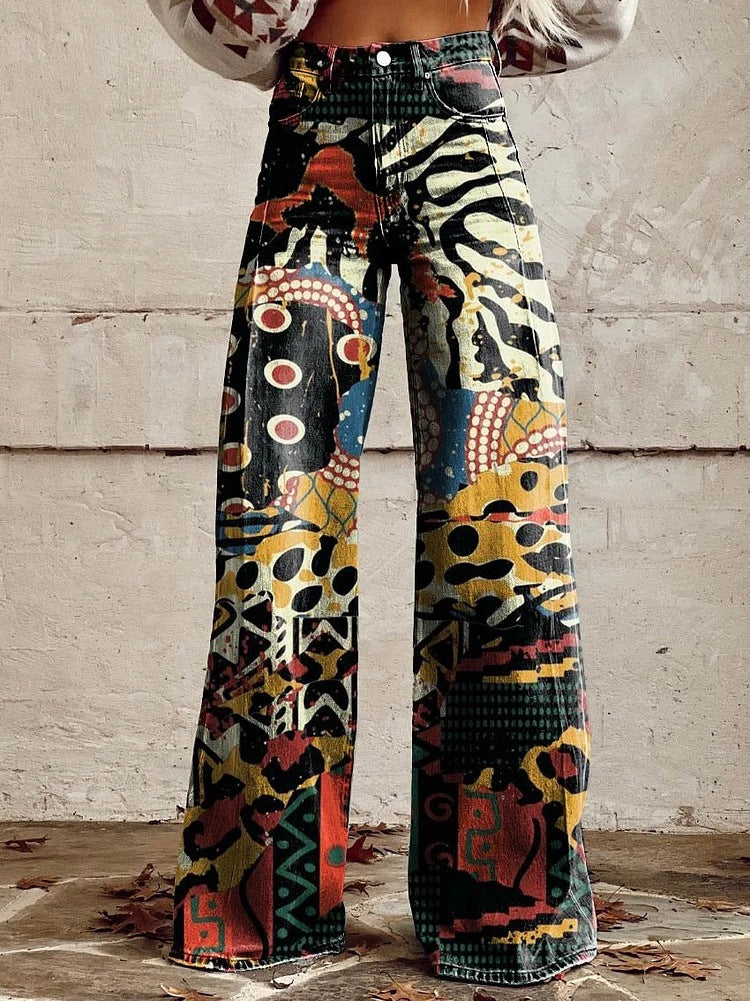 Zelda - Surrealism Inspired Flared Pants