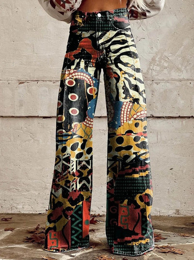 Zelda - Surrealism Inspired Flared Pants