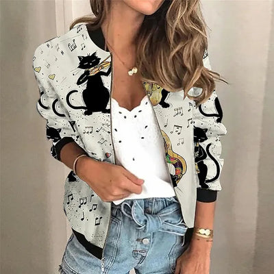 Grace | Printed Zip Jacket