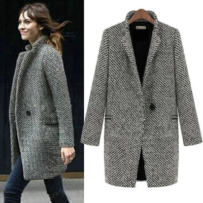 Makayla - Chic Slim Fit Woolen Winter Coat