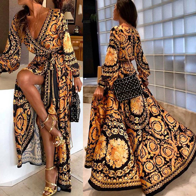 Melody - Boho V-Neck Summer Maxi Dress