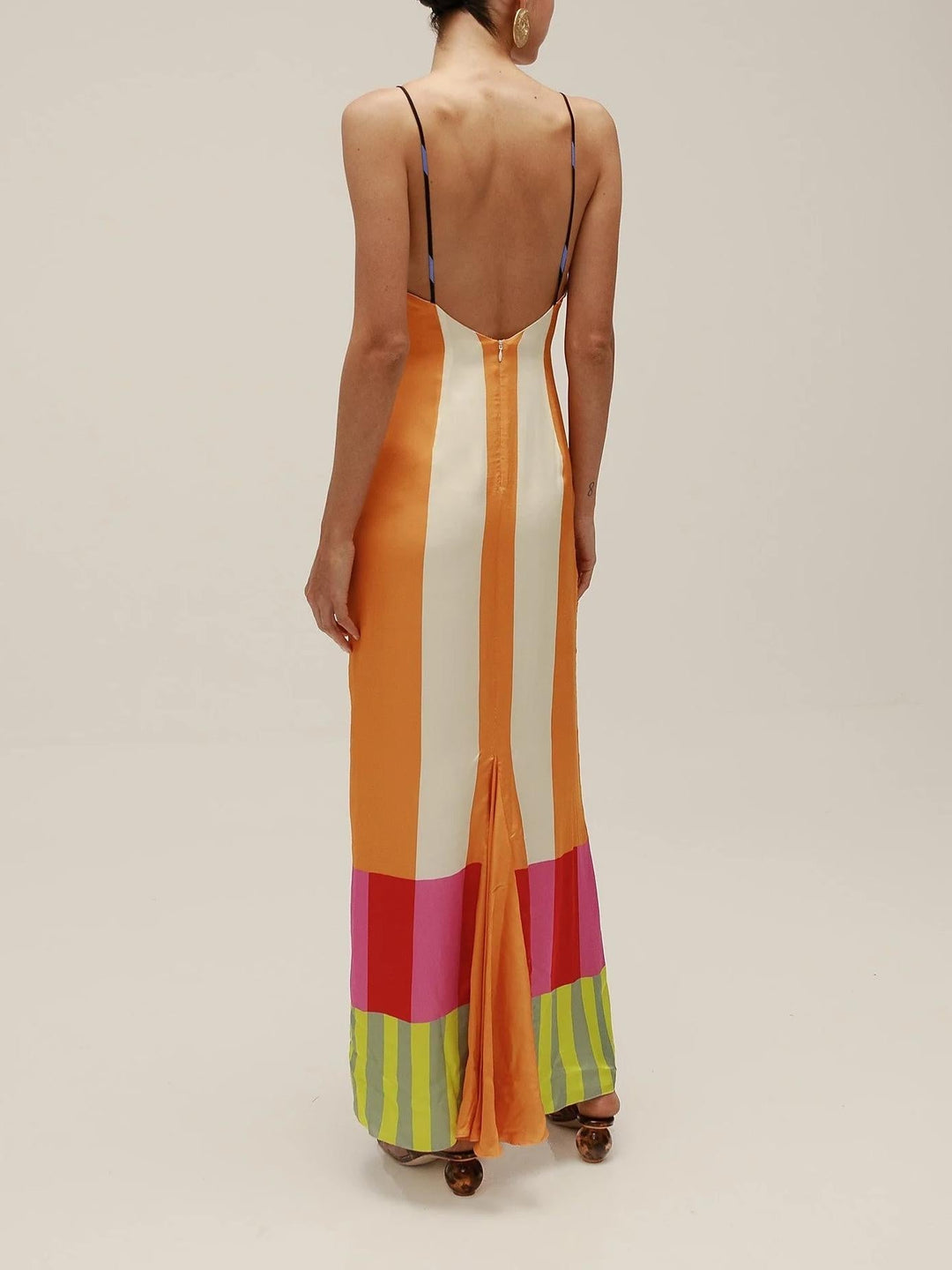 VITTORIA | Long Floral Dress with Wrap Fit for Sunny Days