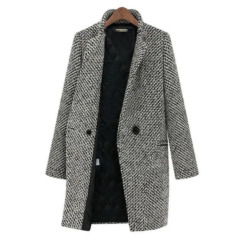 Makayla - Chic Slim Fit Woolen Winter Coat