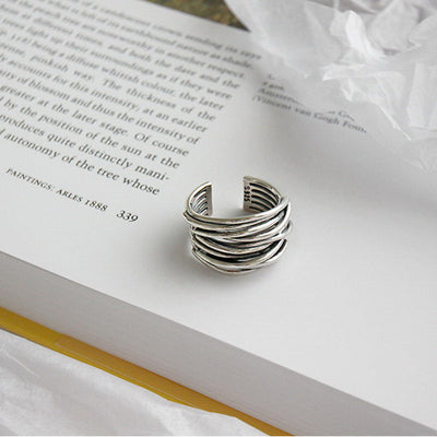 Emrys - Double Layer Moon Star Ring